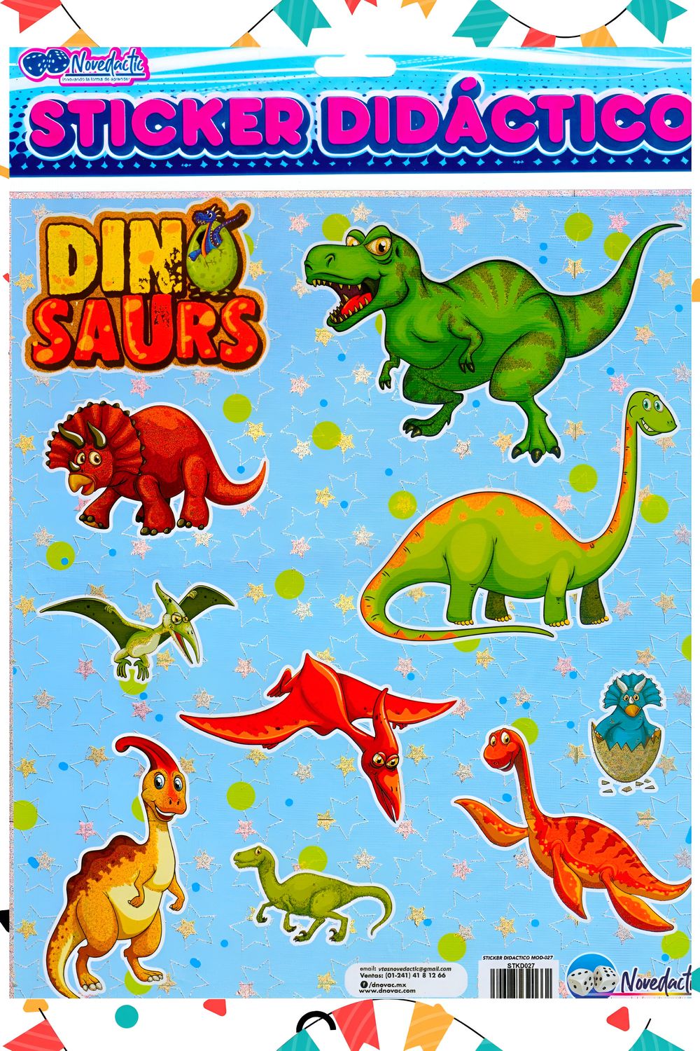 Stickers con 3 dino