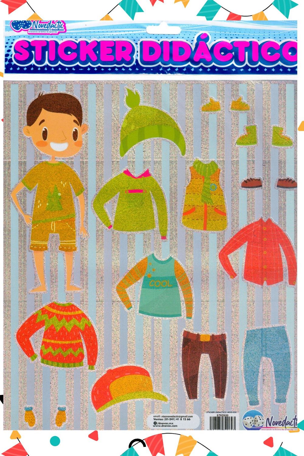 Stickers con 3 ropa