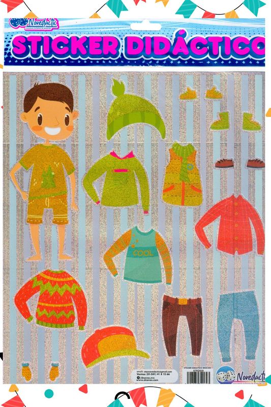 Stickers con 3 ropa
