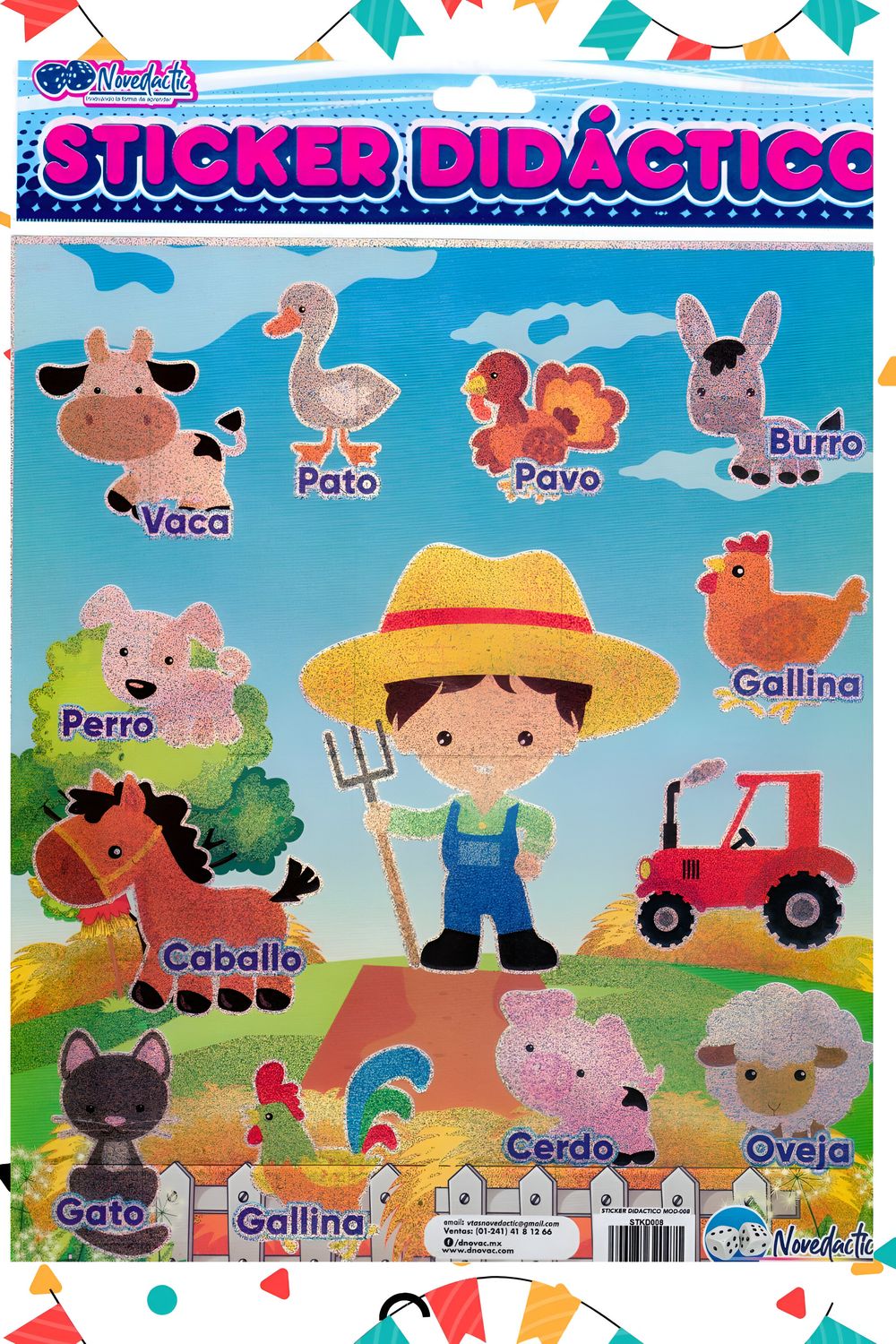 Stickers con 3 granjita