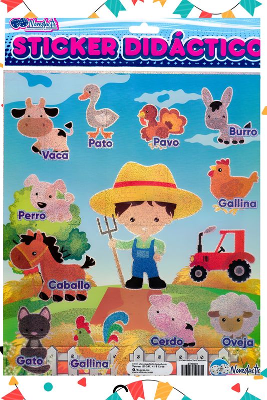 Stickers con 3 granjita
