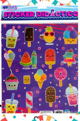 Stickers con 3 postres