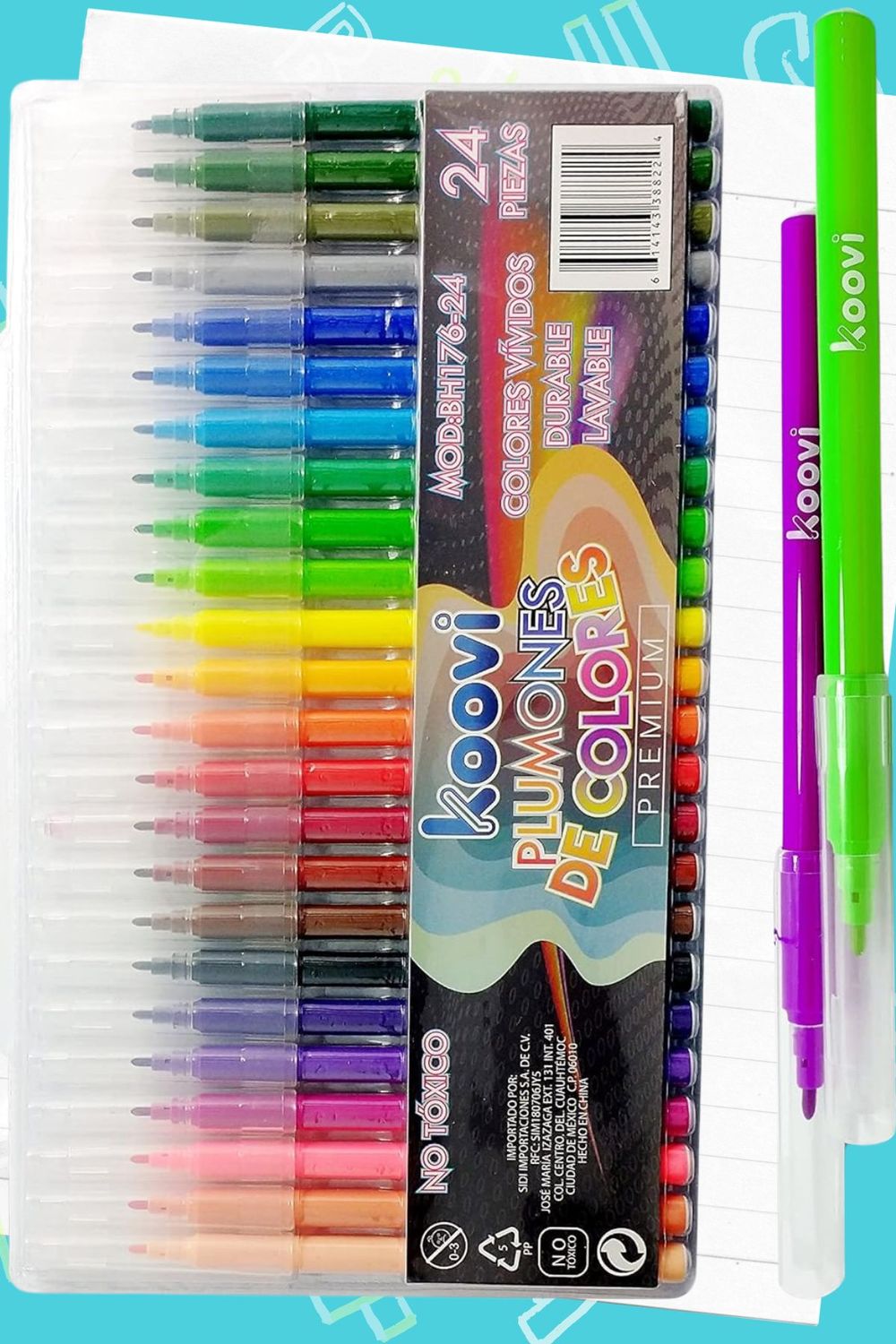 plumones de agua c/24 koovi
