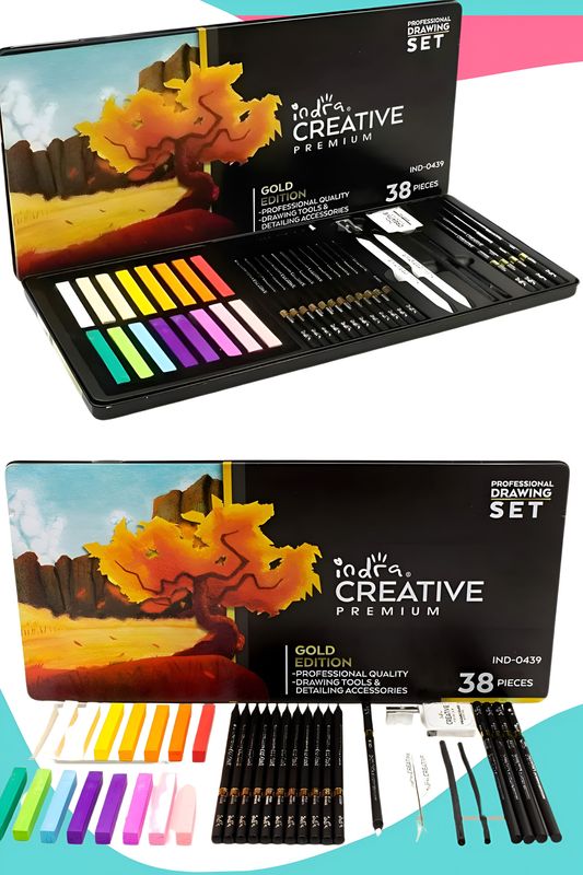set profesional para dibujo 38 zas