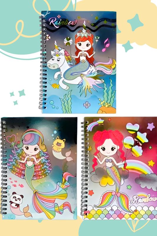 Libreta frances raya metalizada