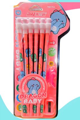 Lápiz dragón baby c/12 rosa