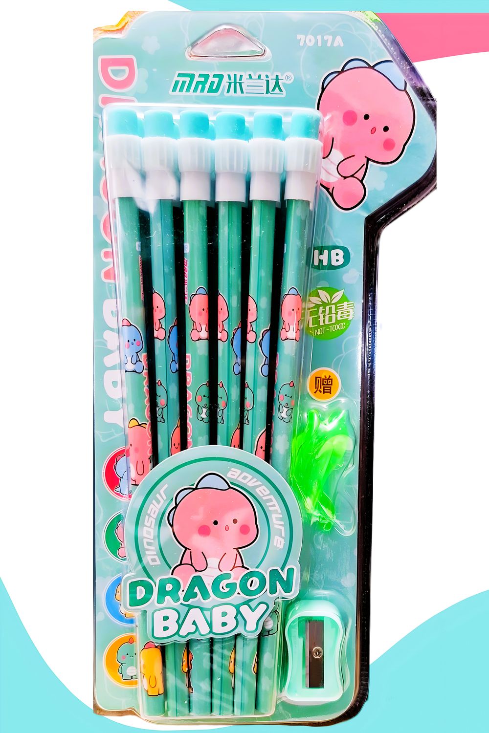 Lápiz dragón baby c/12 verde