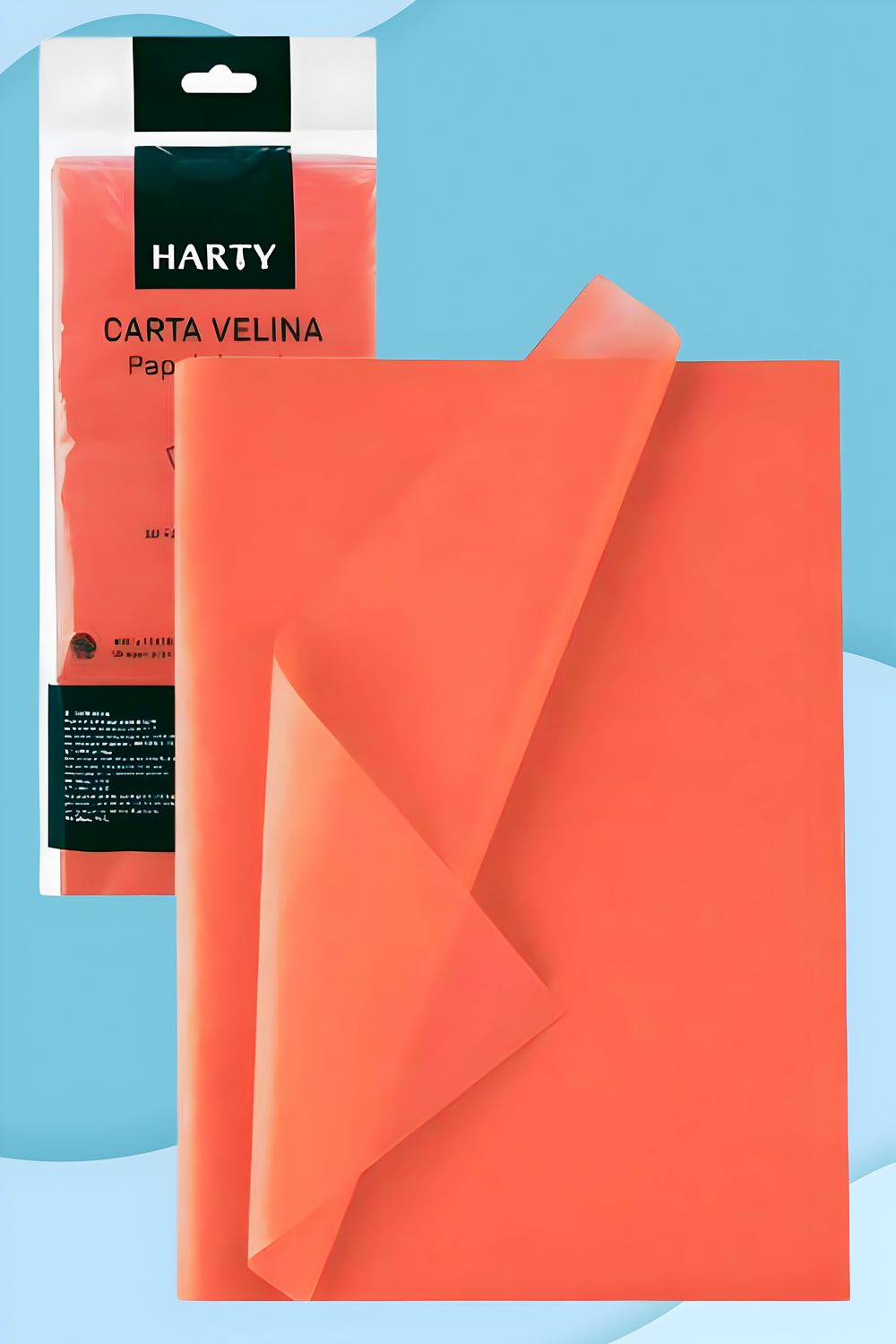 Papel china naranja c/10 HARTY