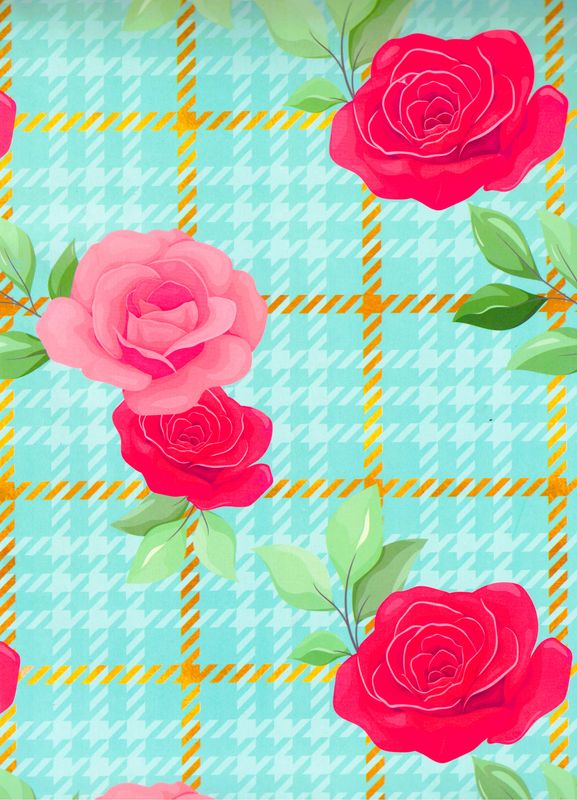 papel de regalo flores de papel C/10