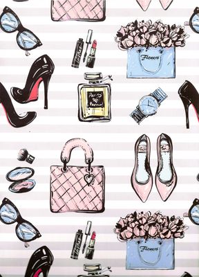 Papel De Regalo C/10 Pz dama