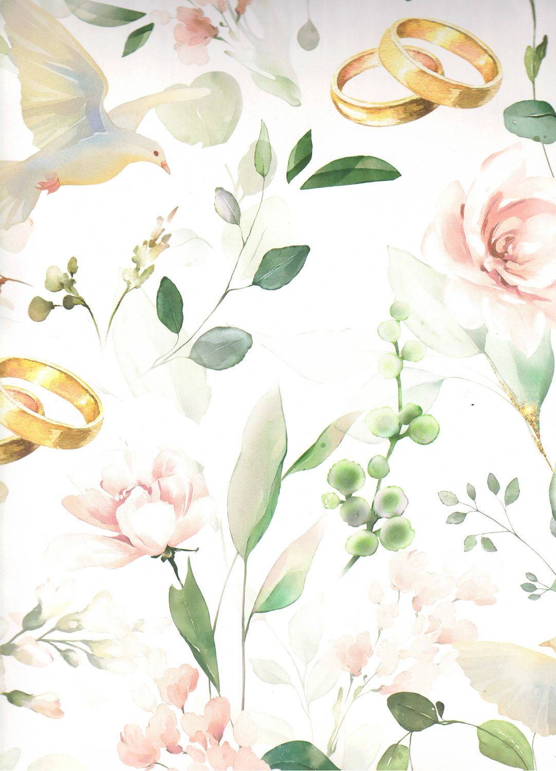 Papel De Regalo C/25 Pz BODA