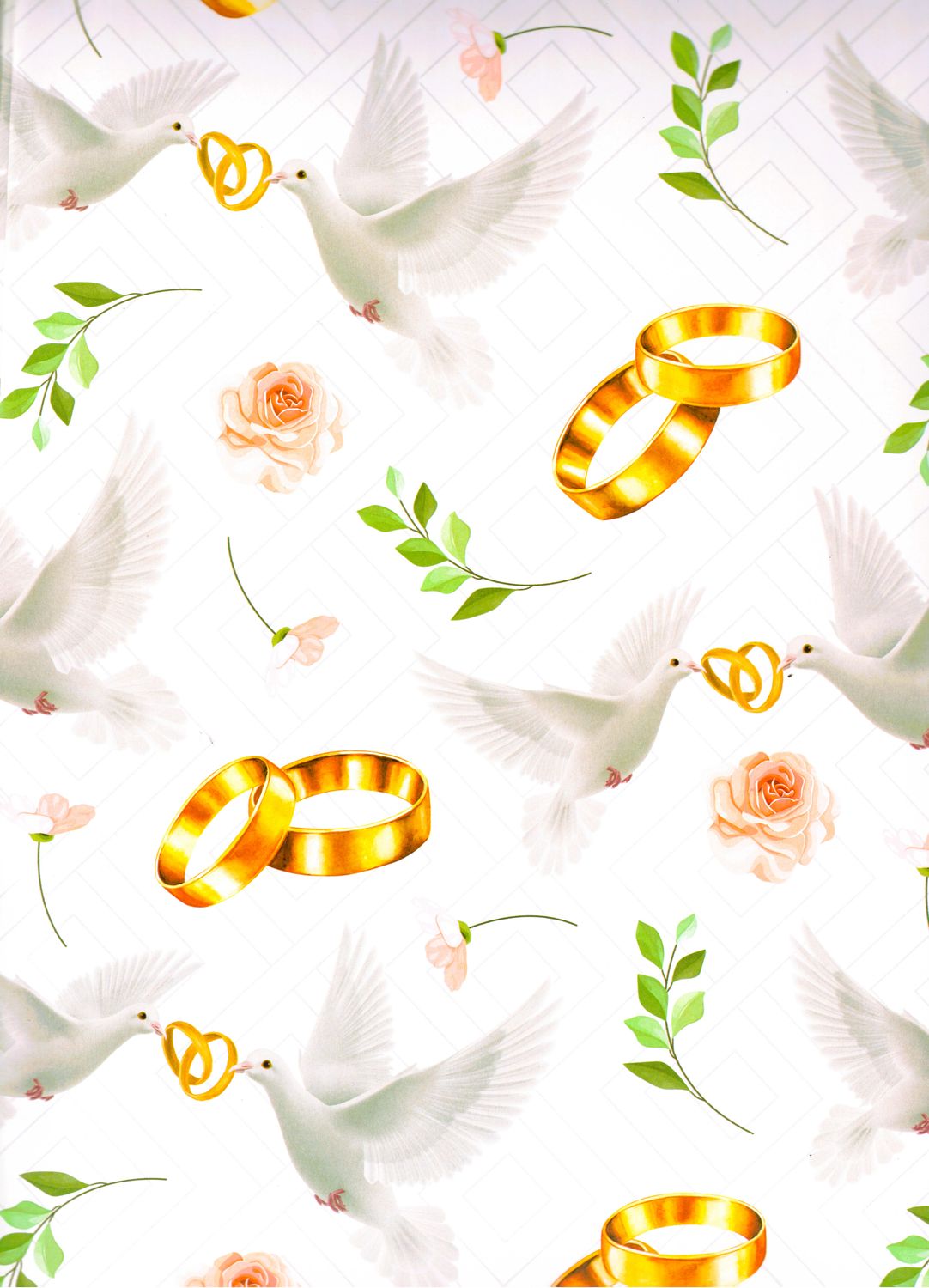 Papel De Regalo C/10 Pz BODA