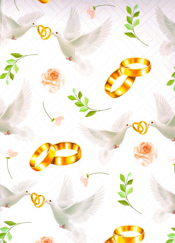 Papel De Regalo C/10 Pz BODA