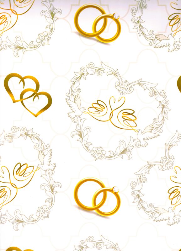 Papel De Regalo C/10  Pz boda