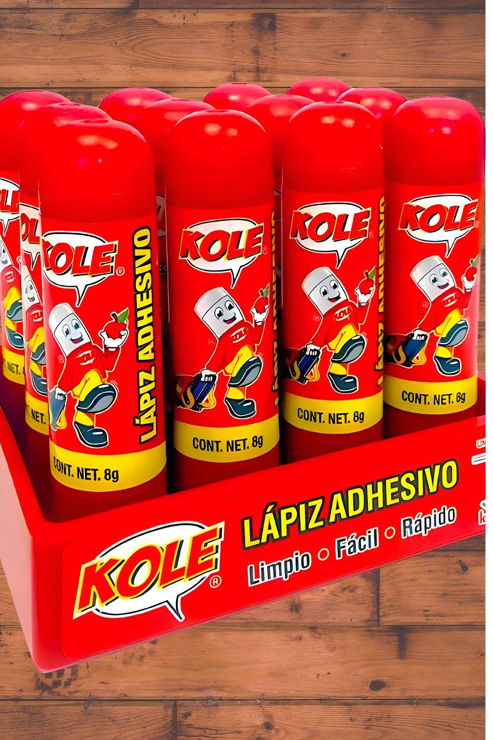 pegamento en barra 8gr c/12 kole