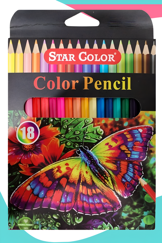 Colores star color largos c/18 mariposa