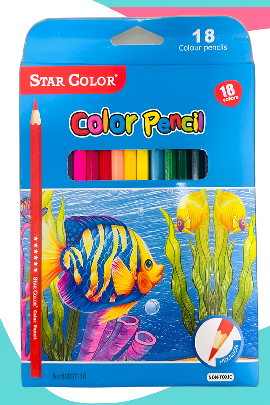 colores star color largos c/18 pecesitos