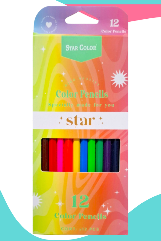 colores star color largos c/12 specially