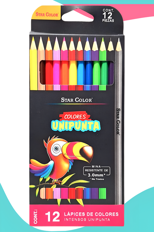 colores star color largos c/12 pajarito