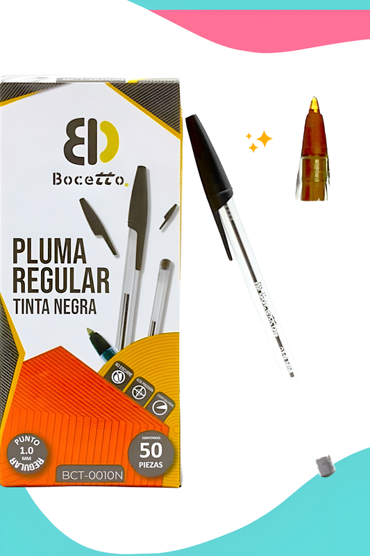 boligrafos c/50 negra bocetto