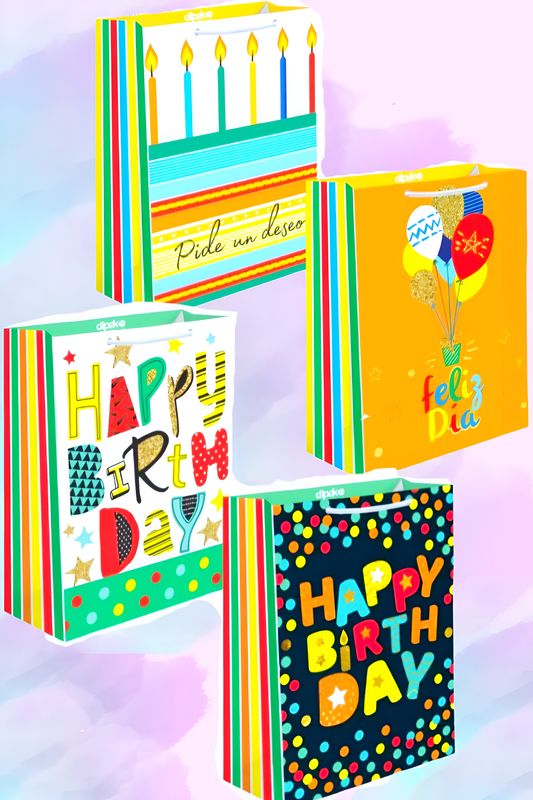 Bolsas de regalo DIPAK c/10  chica 22x15cm