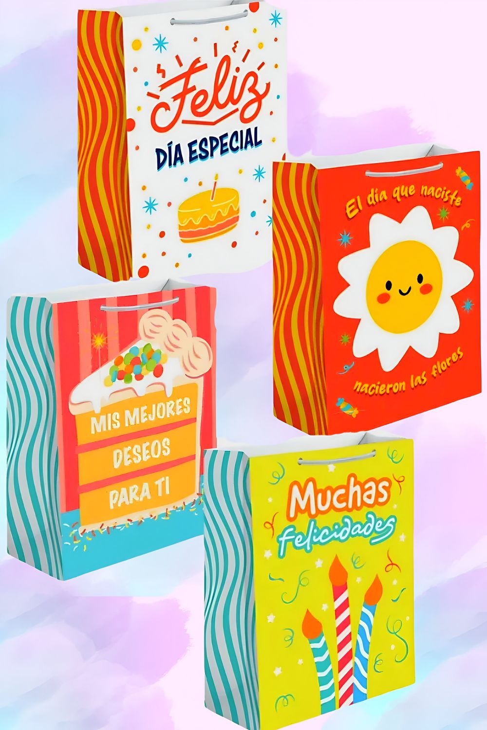 Bolsa de regalo CELEBRATE c/12  Mediana 26x19cm