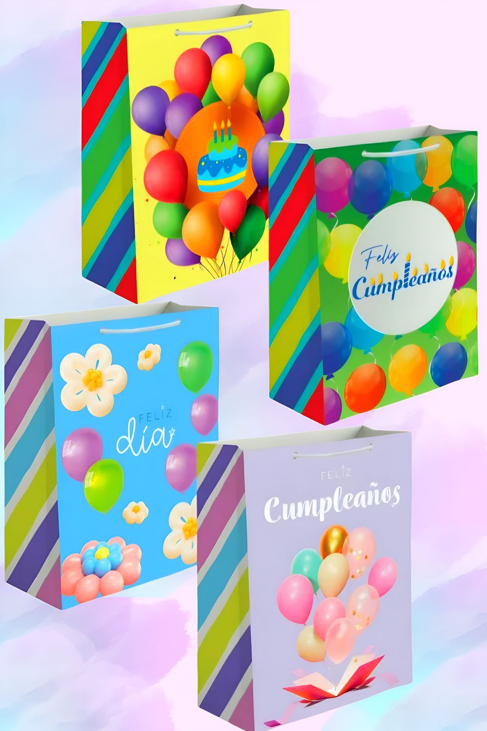 Bolsa de regalo CELEBRATE c/12  Mediana 26x19cm