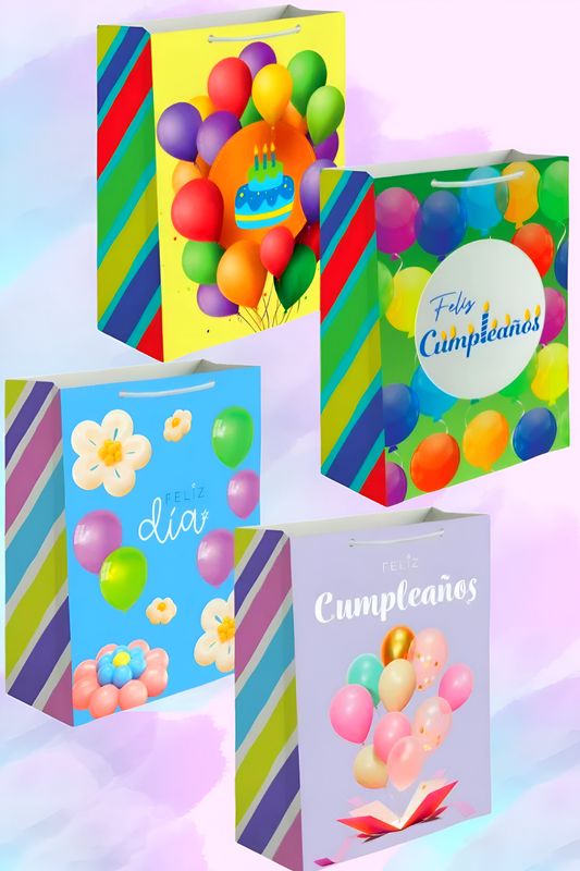 Bolsa de regalo CELEBRATE c/12  Mediana 26x19cm
