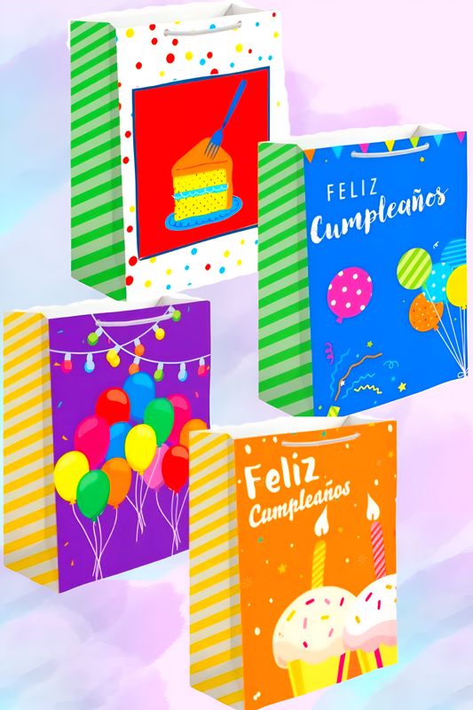 Bolsa de regalo CELEBRATE c/12  Mediana 26x19cm