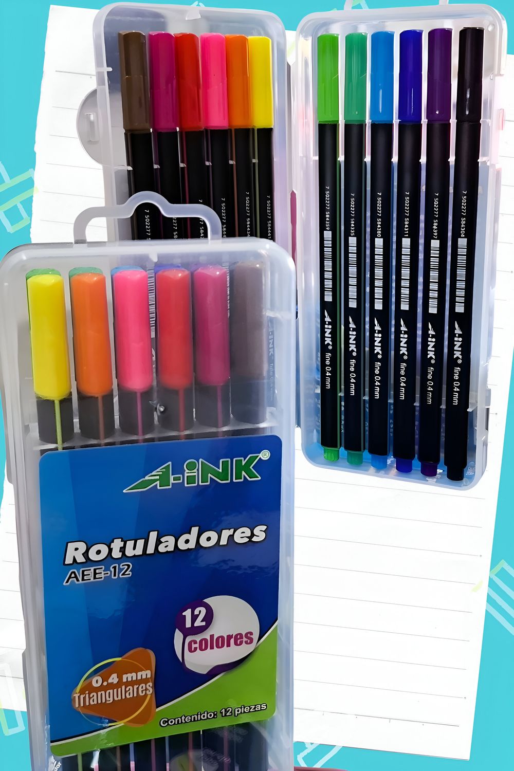 Rotulador c/12 AINK colores