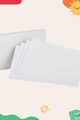 tarjeta 3x5 blanca100 pzas