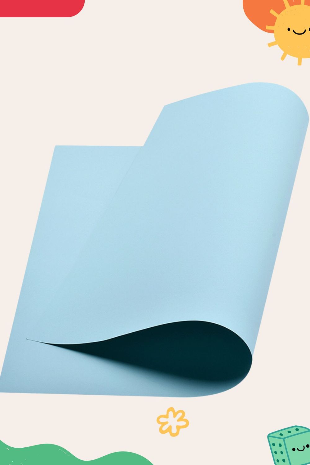 898500 cartulina pastel azul cielo c/10 pzas