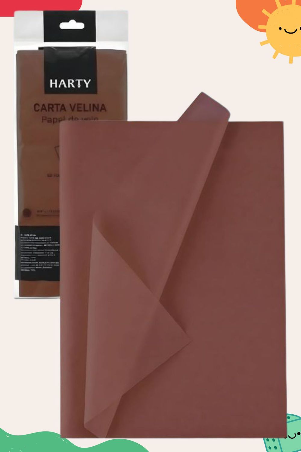 Papel china cafe c/10 HARTY