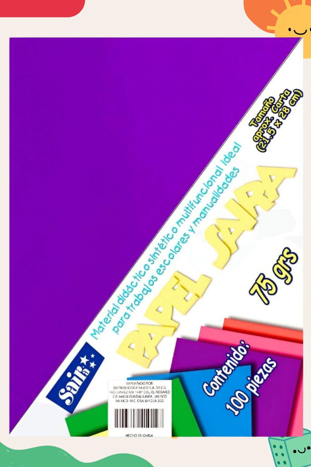 Hojas de color c/100 morado