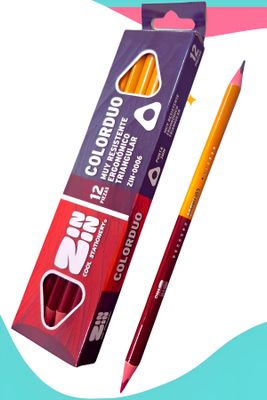 Lapiz duo delgado c/12 pzas