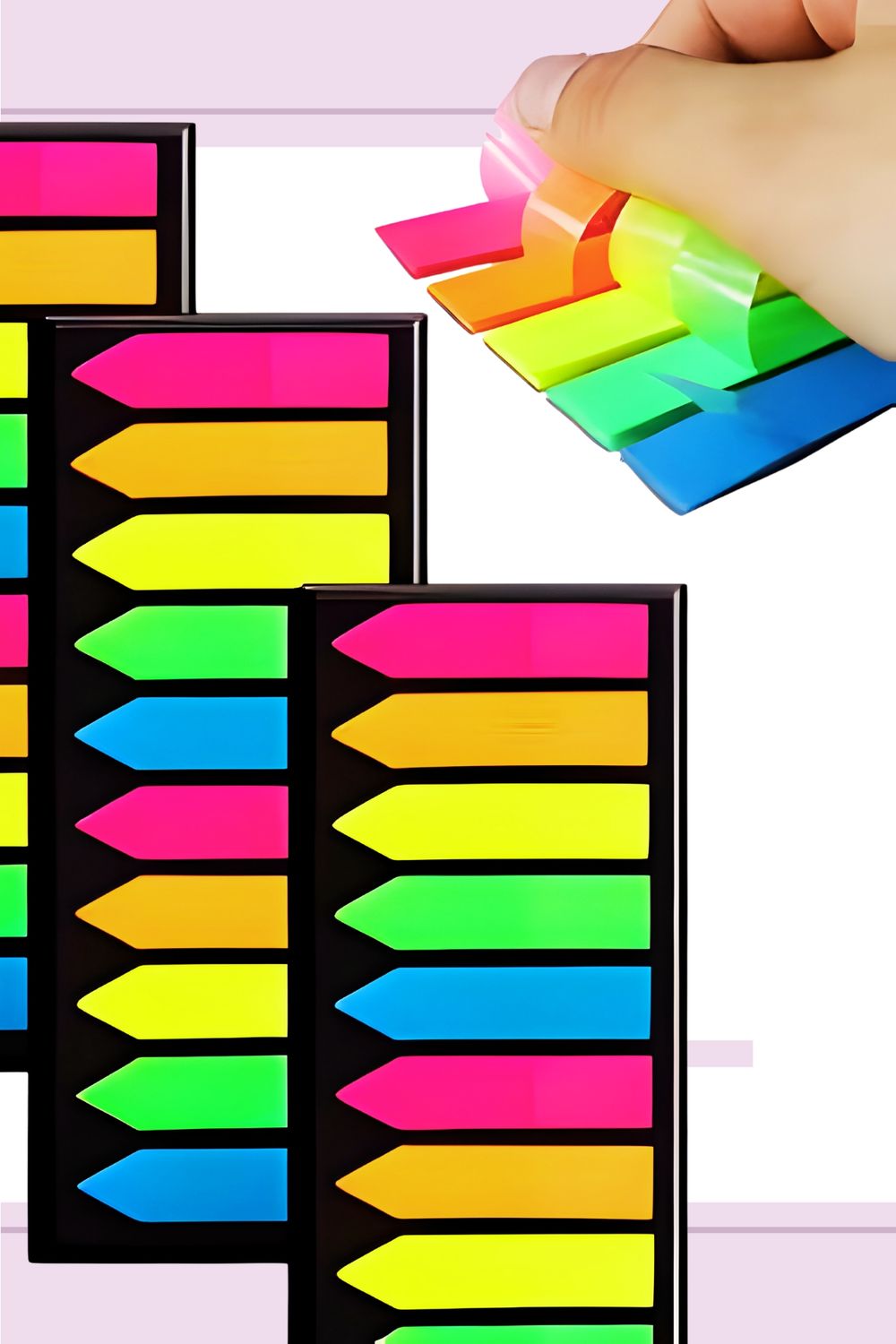 Notas adhesivas con 10 filas