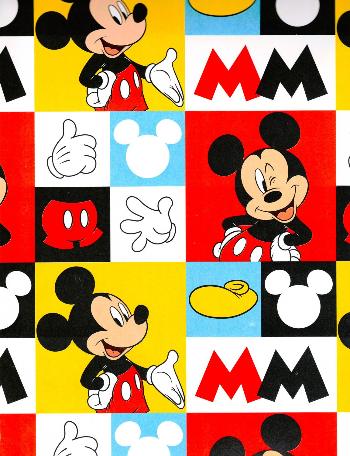 Papel de regalo c/10 mickey niño