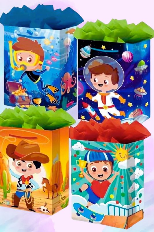 Bolsas de regalo PAD COLOR  C/6 GRANDE