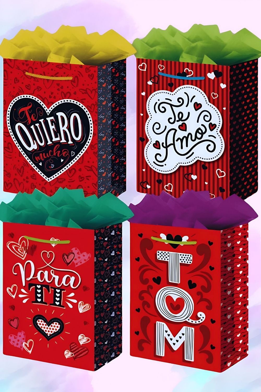 Bolsas de regalo PAD COLOR  C/6 GRANDE
