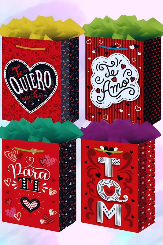 Bolsas de regalo PAD COLOR  C/6 GRANDE