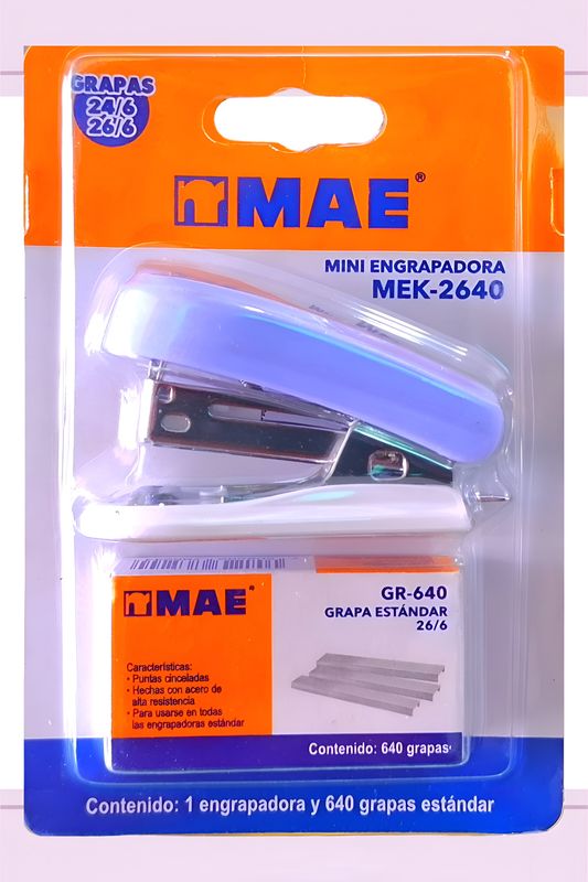 Miniengrapadora MAE con grapas MEM-2640