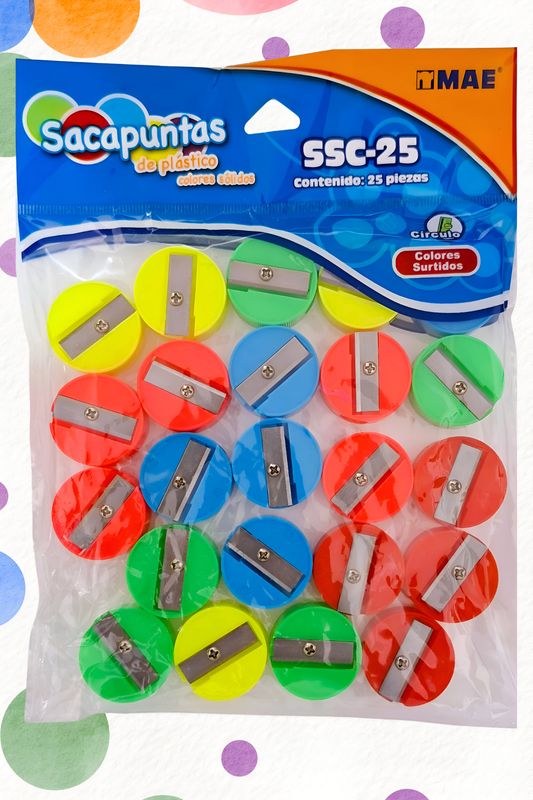 Sacapuntas con 25 circulo MAE