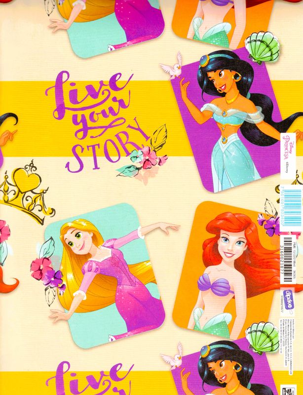 Papel de regalo c/10 princesas