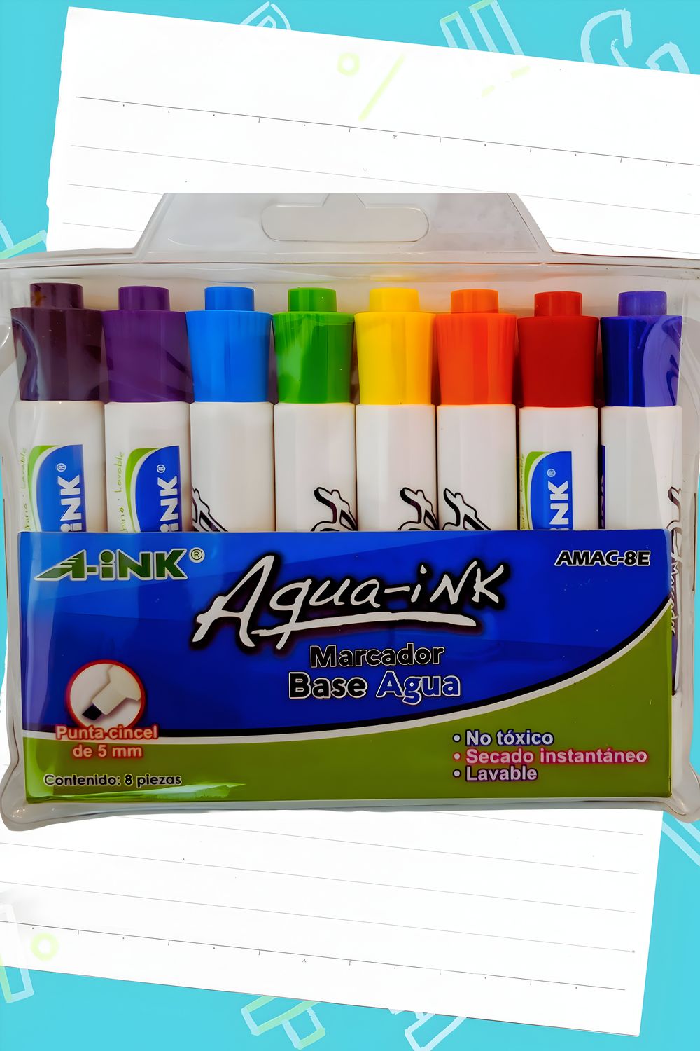 309015 Marcador de agua c/8 AINK
