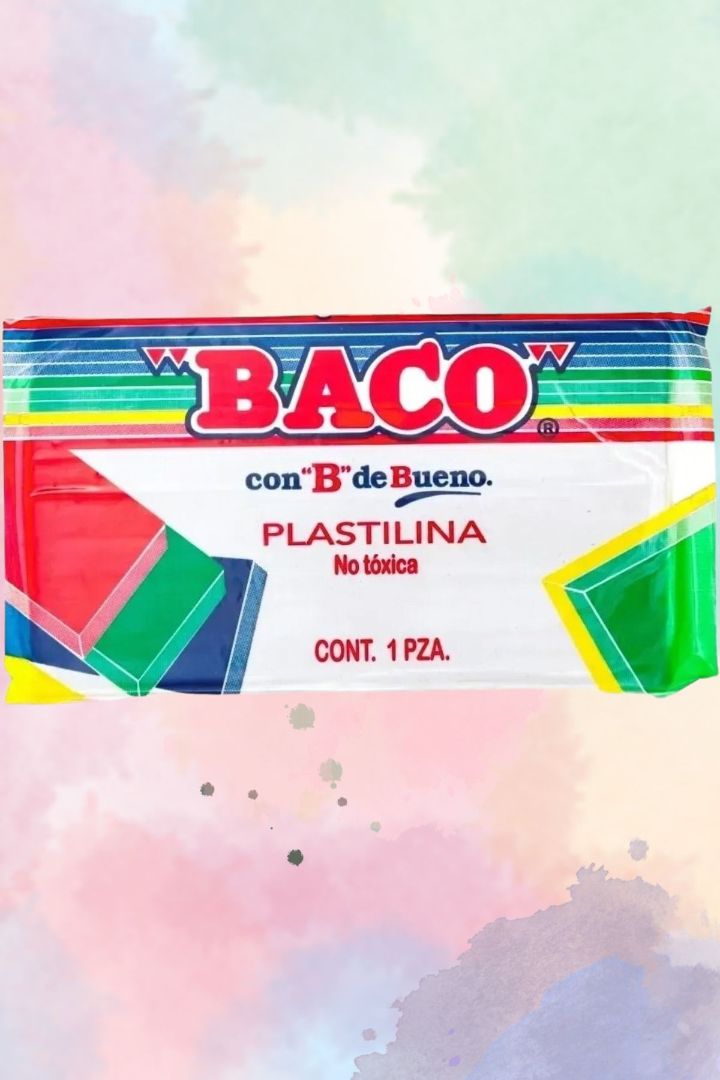 plastilina Baco en barra blanco
