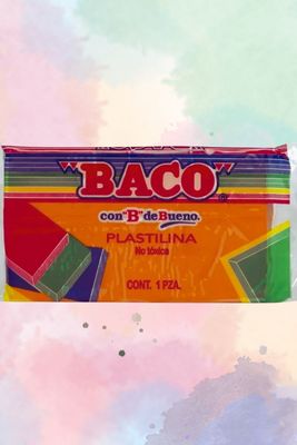 plastilina Baco en barra naranja