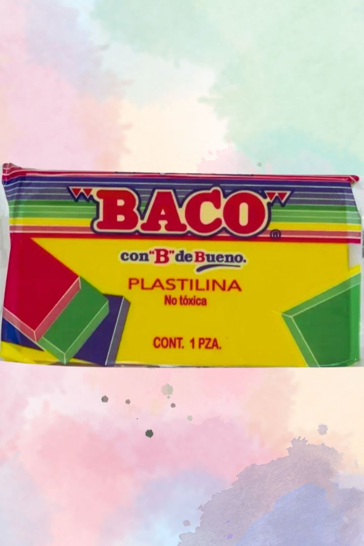 plastilina Baco en barra amarillo
