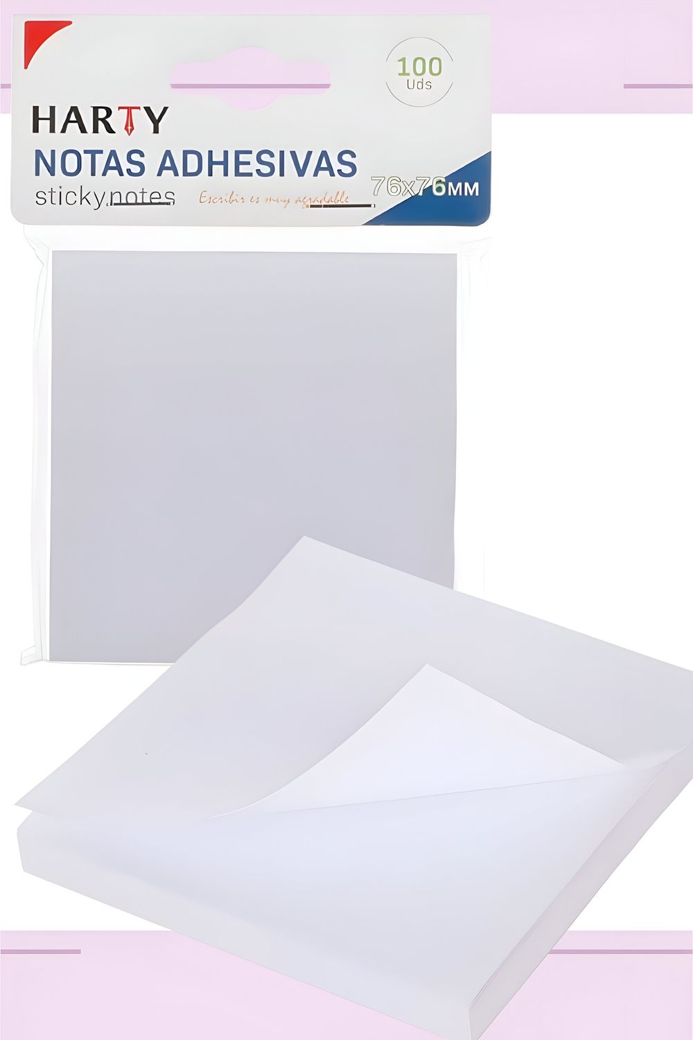 Notas adhesivas blancas c/100