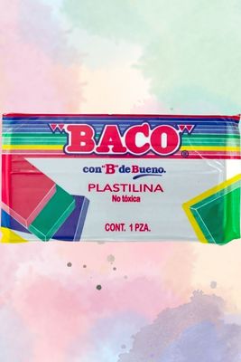 plastilina Baco en barra gris