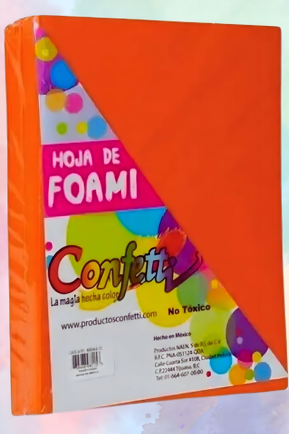 foamy carta con 24 pzas naranja